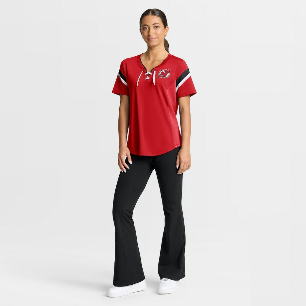 New Jersey Devils Fanatics Women's Offside Athena T-Shirt - Red - NHL