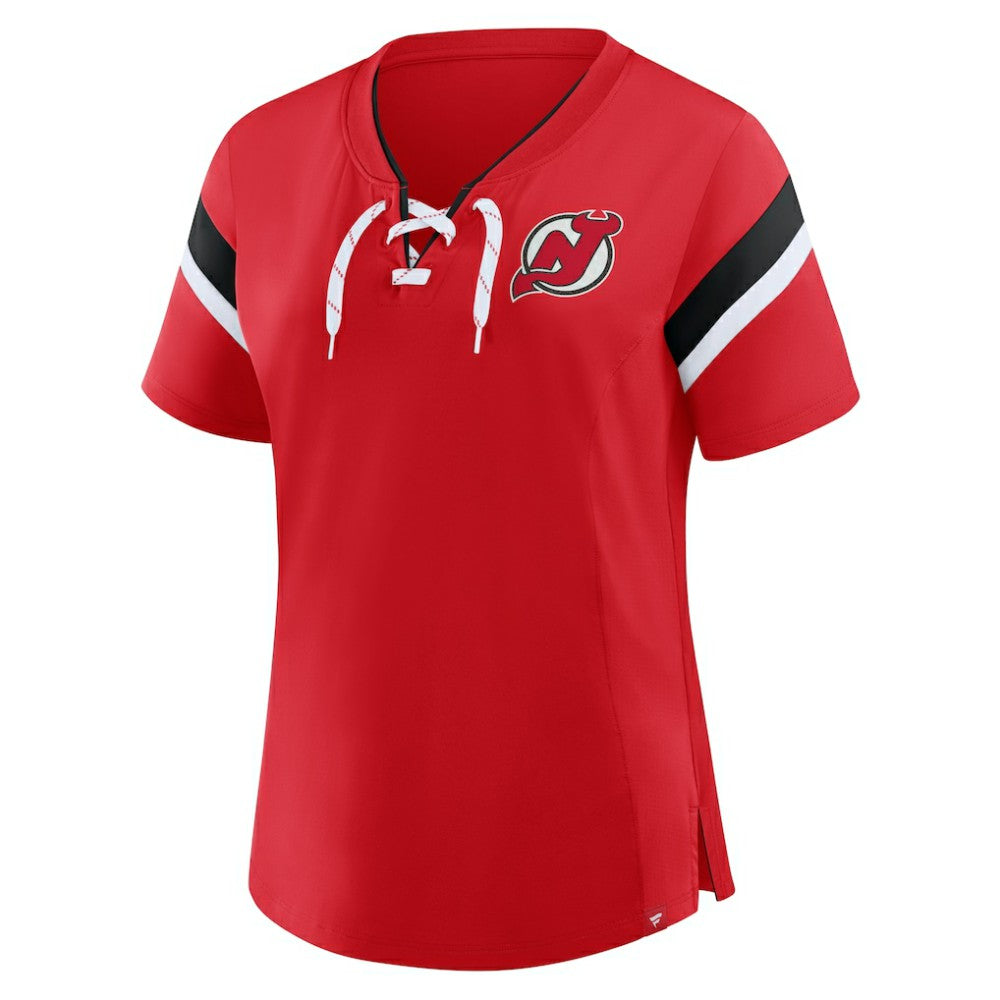 New Jersey Devils Fanatics Women's Offside Athena T-Shirt - Red - NHL