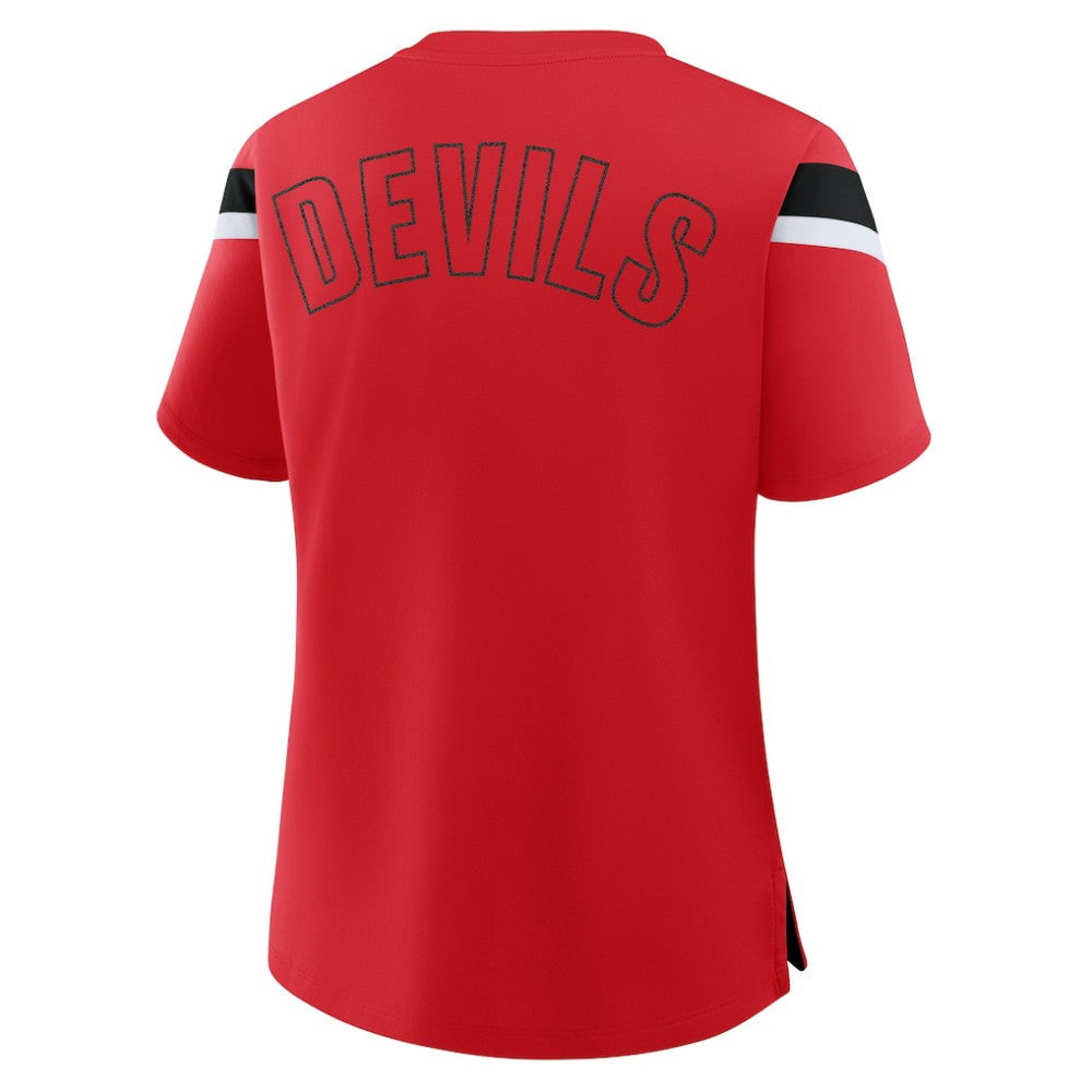 New Jersey Devils Fanatics Women's Offside Athena T-Shirt - Red - NHL