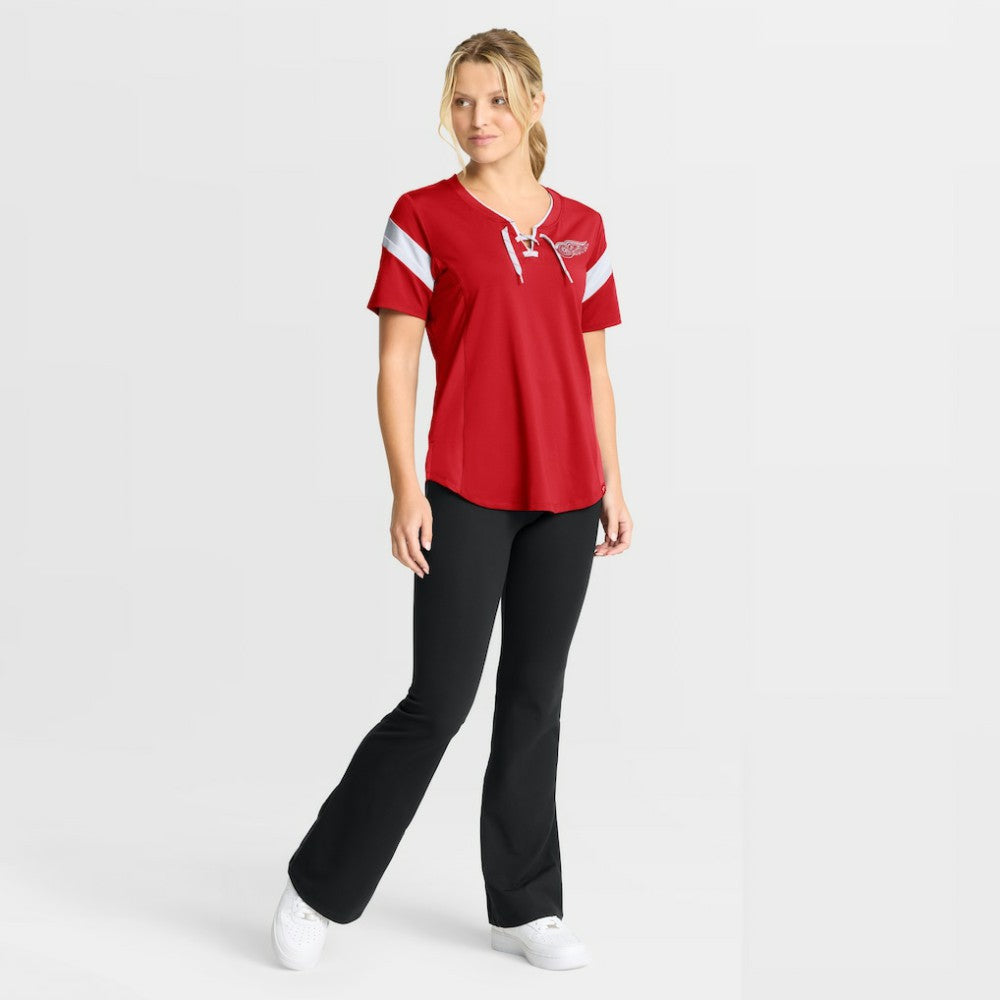 Detroit Red Wings Fanatics Women's Offside Athena T-Shirt - Red - NHL