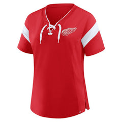 Detroit Red Wings Fanatics Women's Offside Athena T-Shirt - Red - NHL
