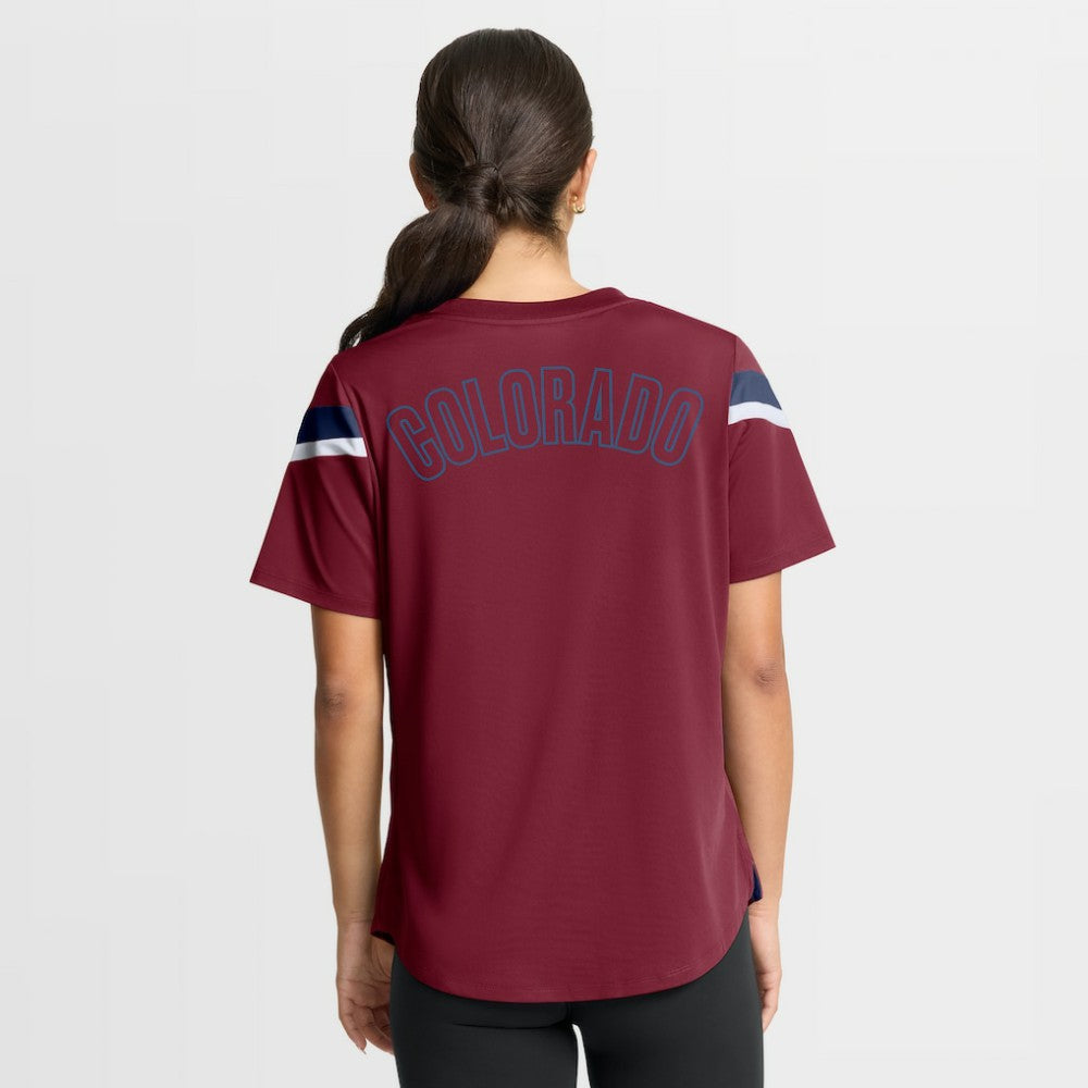 Colorado Avalanche Fanatics Women's Offside Athena T-Shirt - Burgundy - NHL