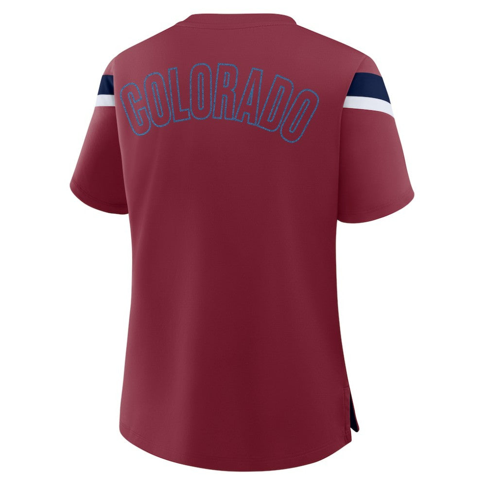 Colorado Avalanche Fanatics Women's Offside Athena T-Shirt - Burgundy - NHL