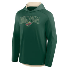 Minnesota Wild Fanatics Penalty Shot Long Sleeve Hoodie T-Shirt - Green - NHL