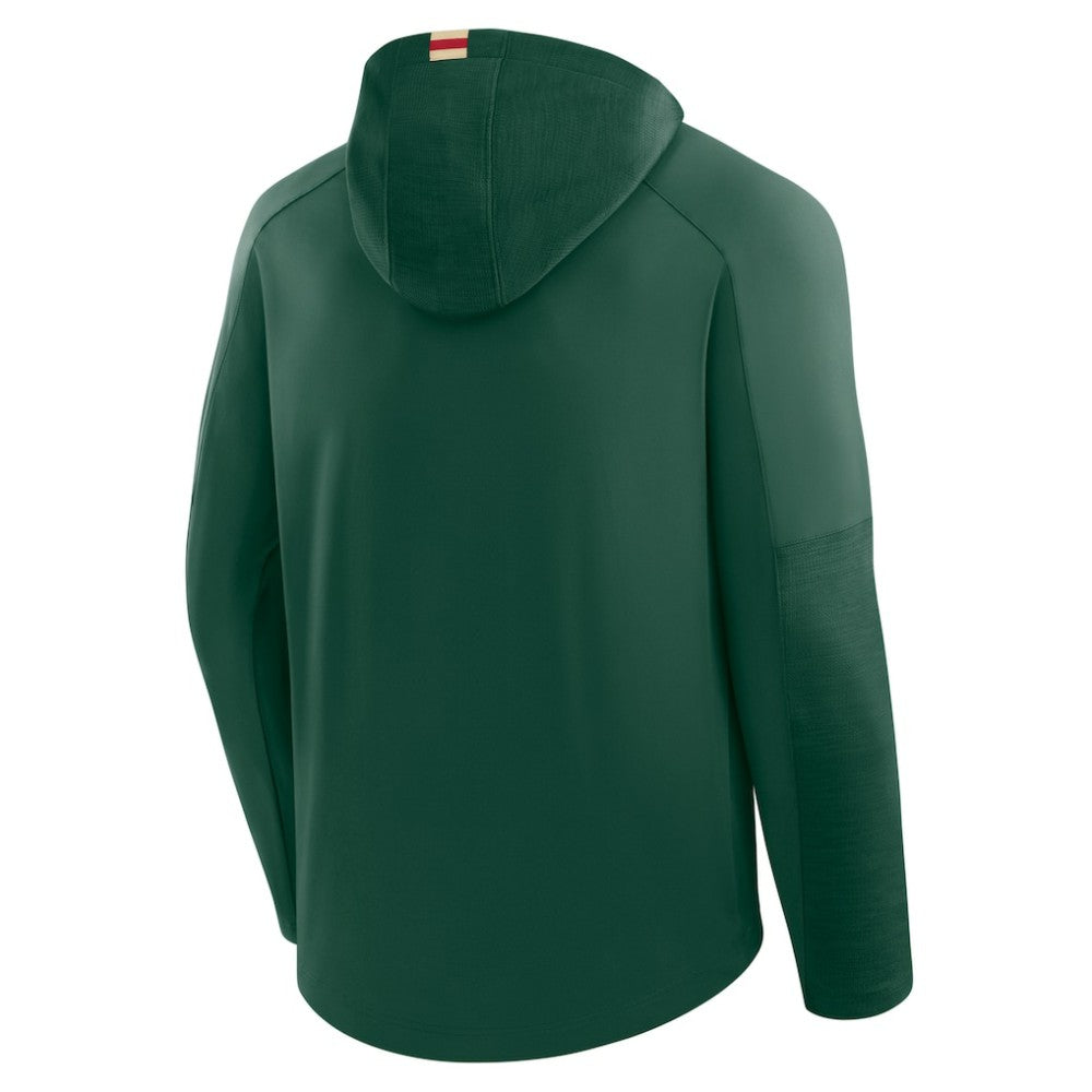 Minnesota Wild Fanatics Penalty Shot Long Sleeve Hoodie T-Shirt - Green - NHL