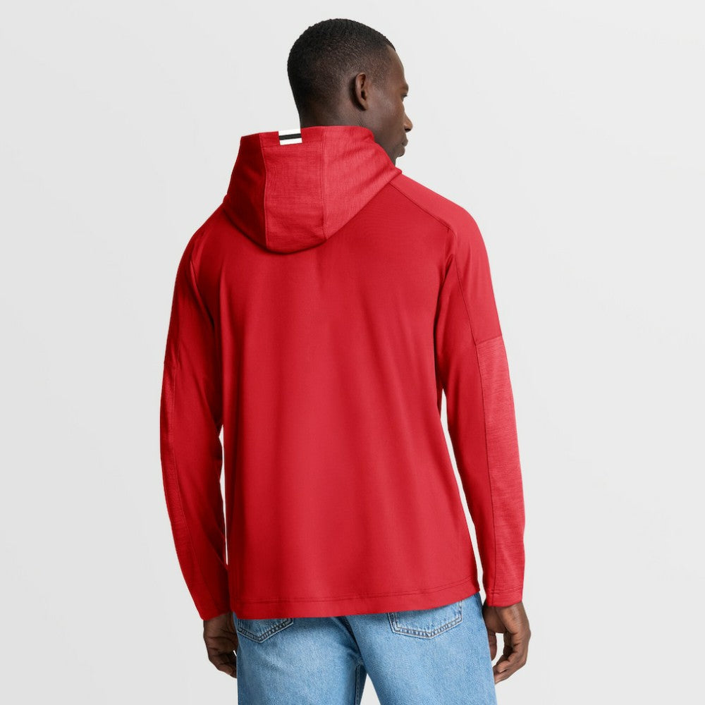 New Jersey Devils Fanatics Penalty Shot Long Sleeve Hoodie T-Shirt - Red - NHL