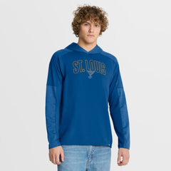 St. Louis Blues Fanatics Penalty Shot Long Sleeve Hoodie T-Shirt - Blue - NHL