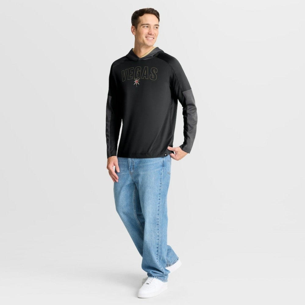 Vegas Golden Knights Fanatics Penalty Shot Long Sleeve Hoodie T-Shirt - Black - NHL