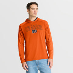 Philadelphia Flyers Fanatics Penalty Shot Long Sleeve Hoodie T-Shirt - Orange - NHL