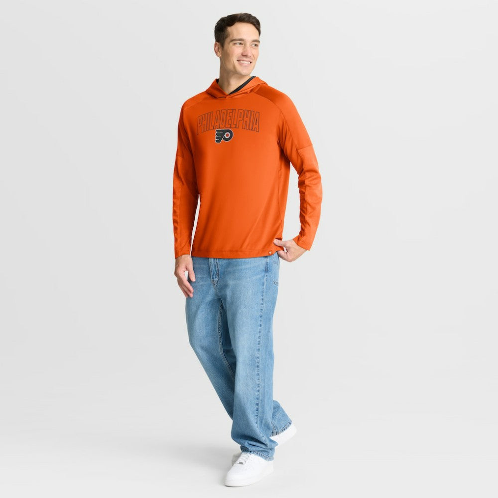 Philadelphia Flyers Fanatics Penalty Shot Long Sleeve Hoodie T-Shirt - Orange - NHL