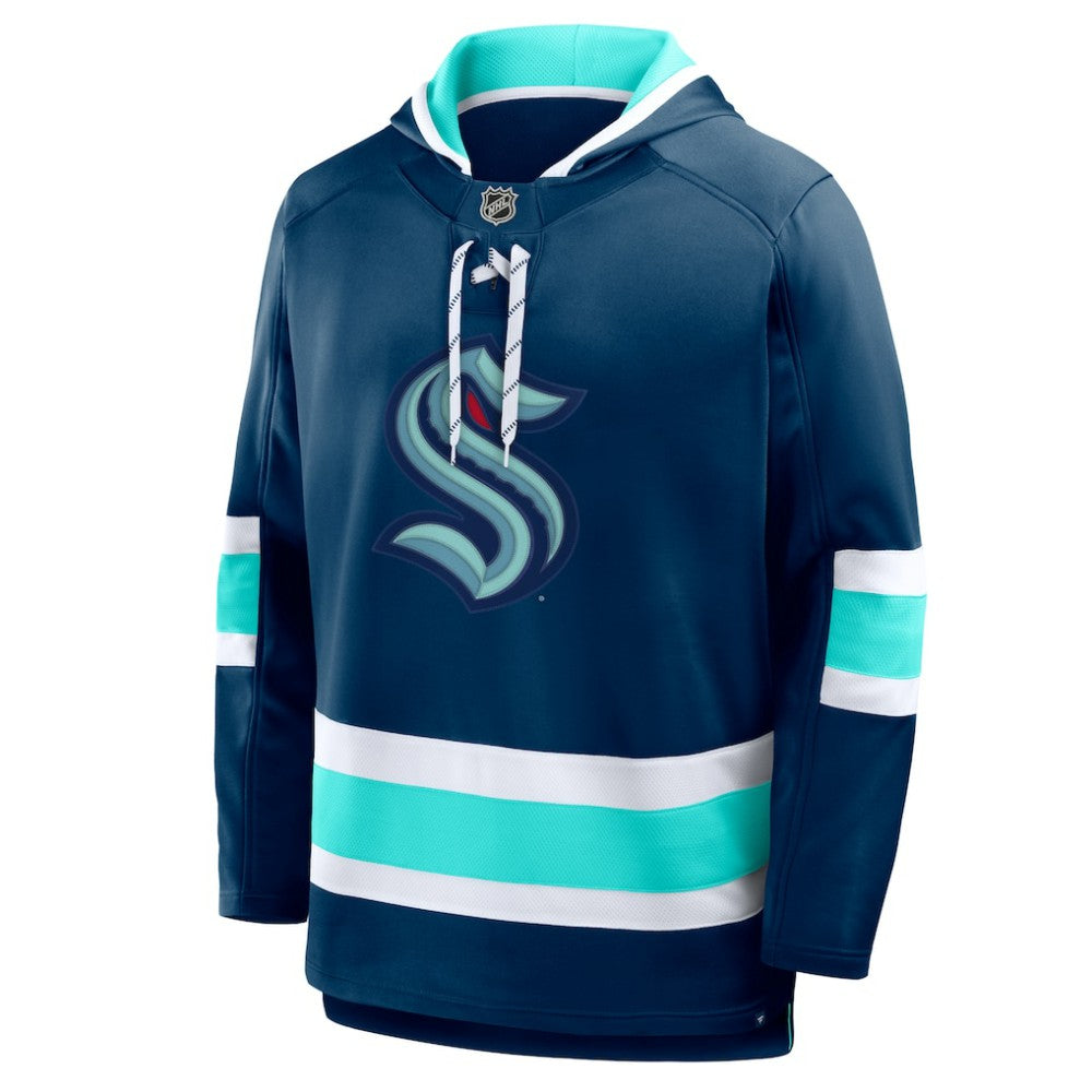 Seattle Kraken Fanatics Prime Time Fleece Hoodie - Deep Sea Blue - NHL