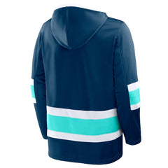 Seattle Kraken Fanatics Prime Time Fleece Hoodie - Deep Sea Blue - NHL