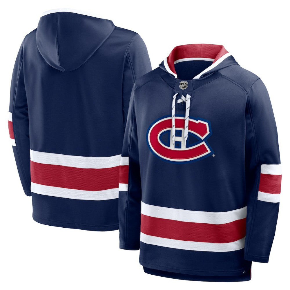 Montreal Canadiens Fanatics Prime Time Fleece Hoodie - Navy - NHL
