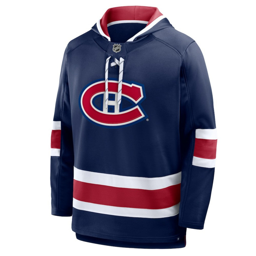 Montreal Canadiens Fanatics Prime Time Fleece Hoodie - Navy - NHL