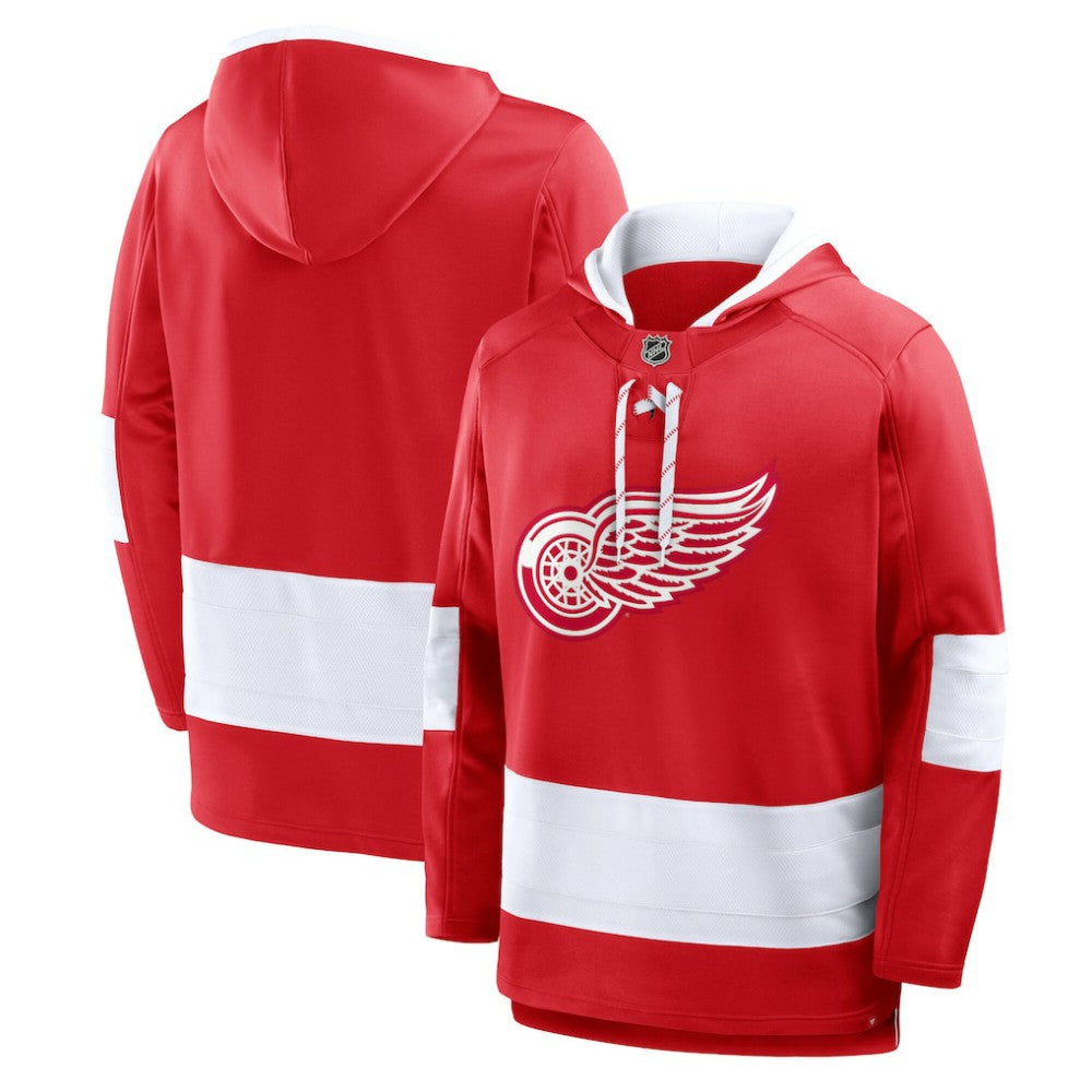 Detroit Red Wings Fanatics Prime Time Fleece Hoodie - Red - NHL