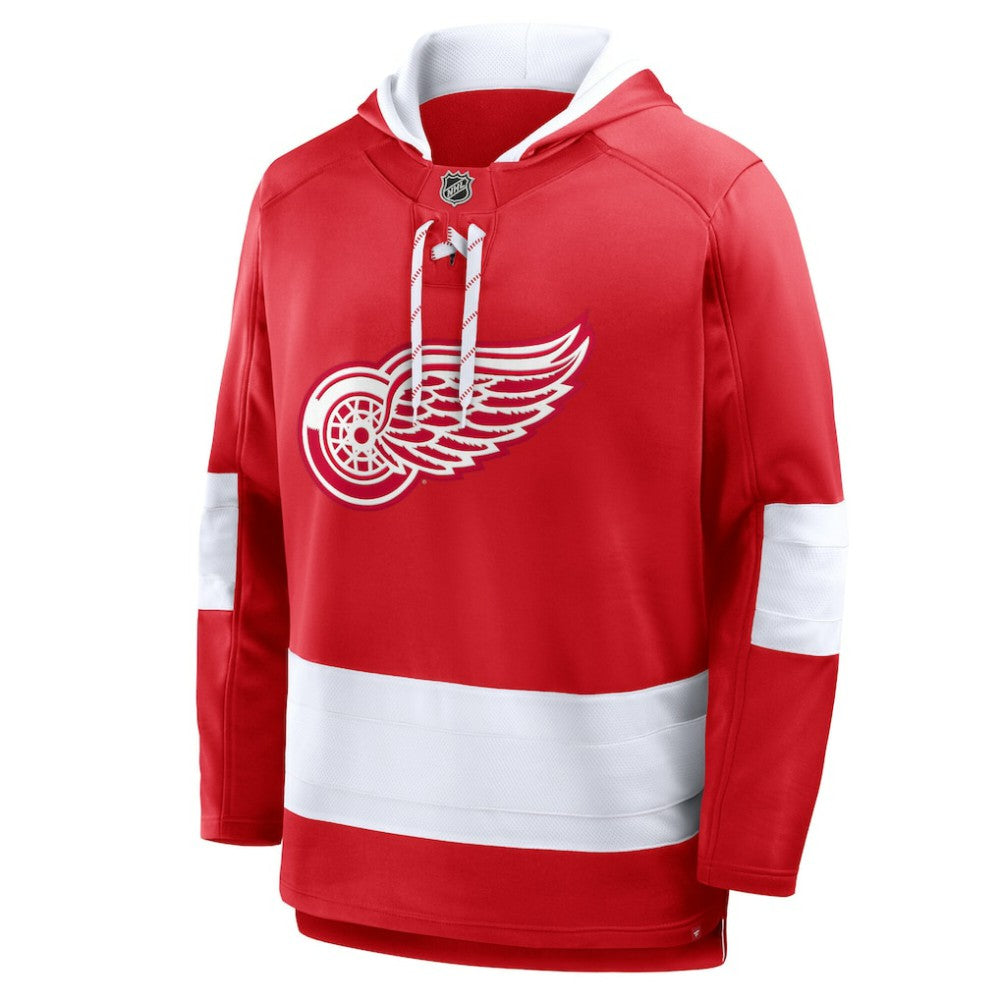 Detroit Red Wings Fanatics Prime Time Fleece Hoodie - Red - NHL
