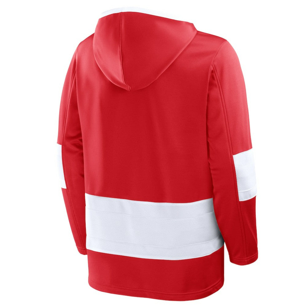 Detroit Red Wings Fanatics Prime Time Fleece Hoodie - Red - NHL