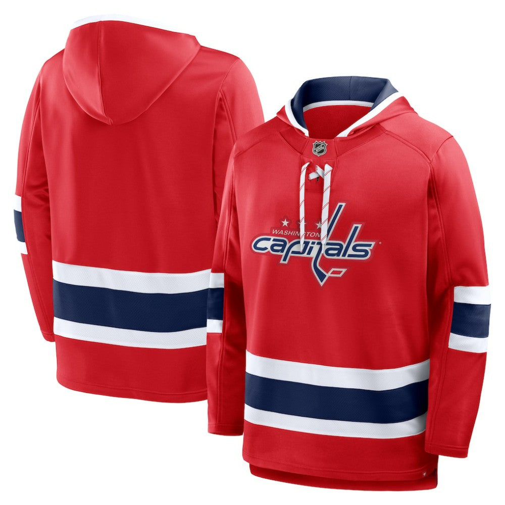 Washington Capitals Fanatics Prime Time Fleece Hoodie - Red - NHL