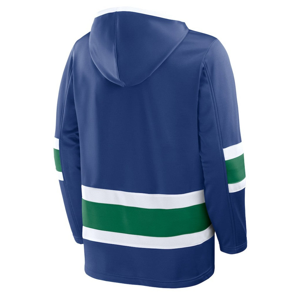 Vancouver Canucks Fanatics Prime Time Fleece Hoodie - Blue - NHL