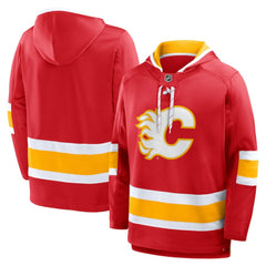 Calgary Flames Fanatics Prime Time Fleece Hoodie - Red - NHL