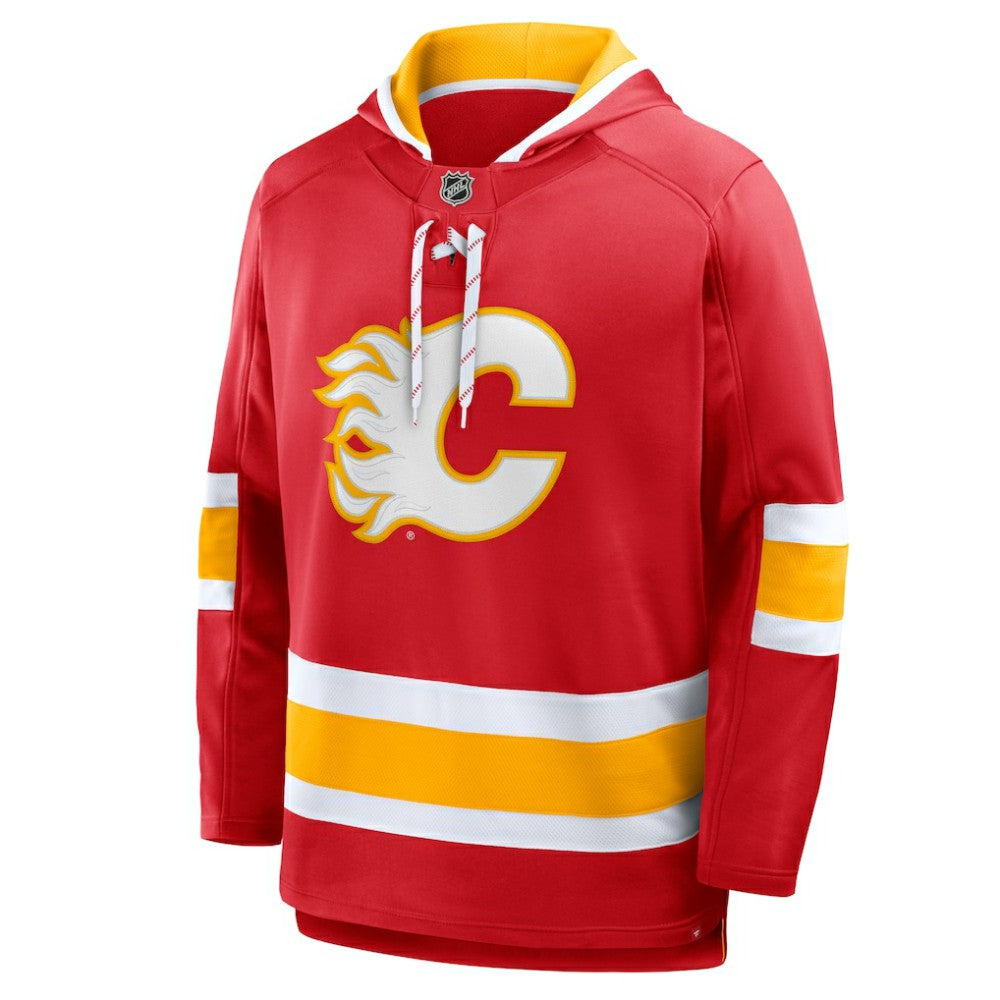Calgary Flames Fanatics Prime Time Fleece Hoodie - Red - NHL