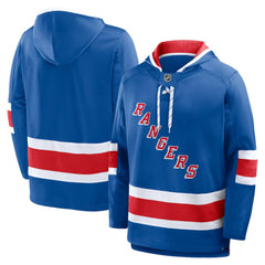 New York Rangers Fanatics Prime Time Fleece Hoodie - Blue - NHL