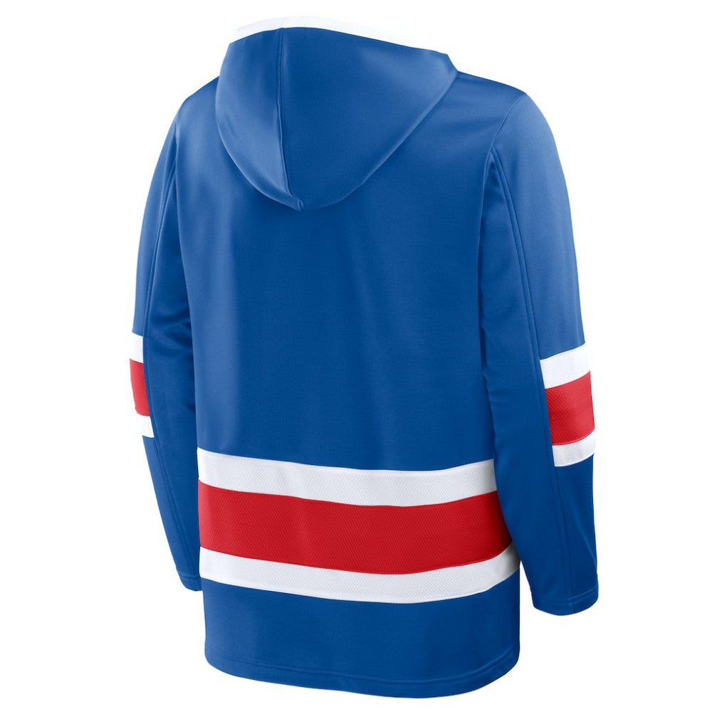 New York Rangers Fanatics Prime Time Fleece Hoodie - Blue - NHL