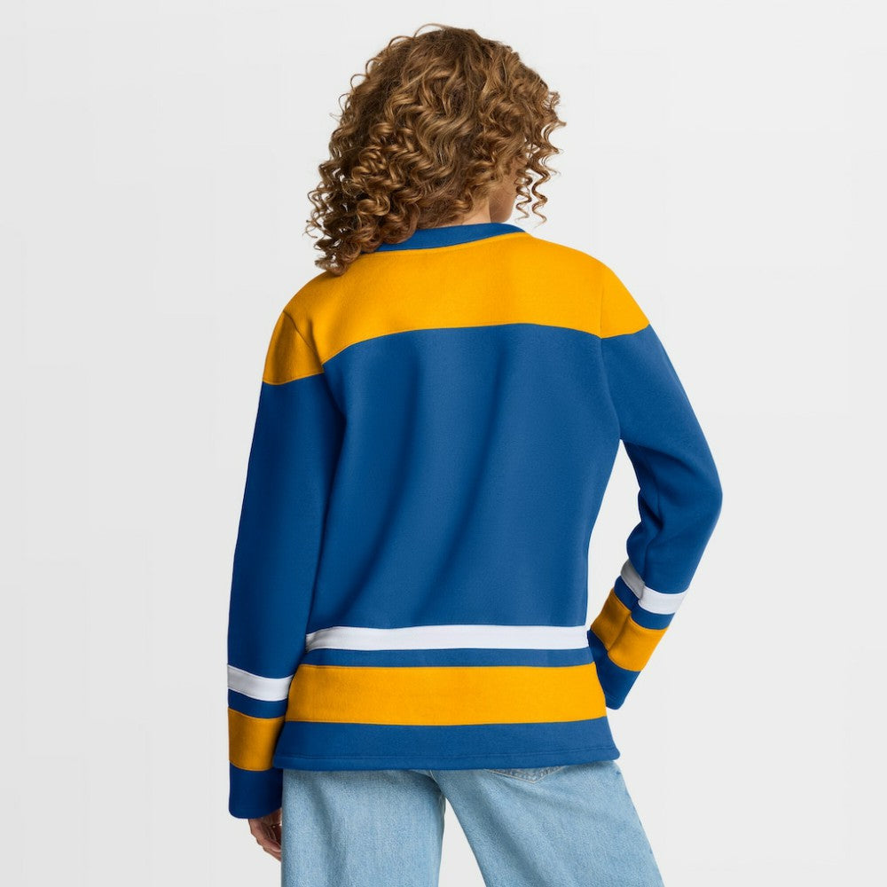 St. Louis Blues Fanatics Women's Icing Long Sleeve Lace Up Sweatshirt - Blue - NHL