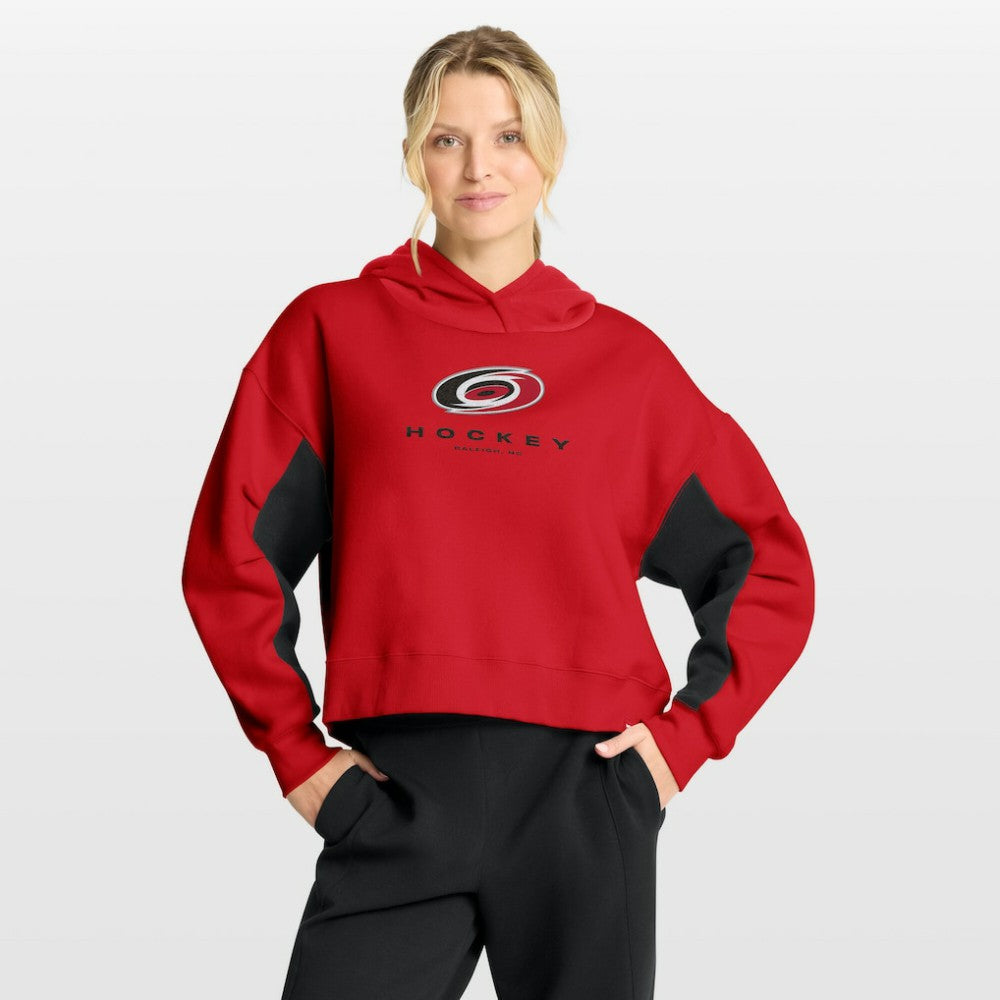Carolina Hurricanes Fanatics Women's Back Check Boxy Hoodie - Red - NHL