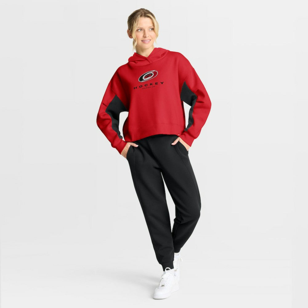 Carolina Hurricanes Fanatics Women's Back Check Boxy Hoodie - Red - NHL