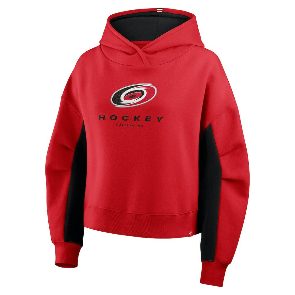 Carolina Hurricanes Fanatics Women's Back Check Boxy Hoodie - Red - NHL