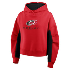 Carolina Hurricanes Fanatics Women's Back Check Boxy Hoodie - Red - NHL