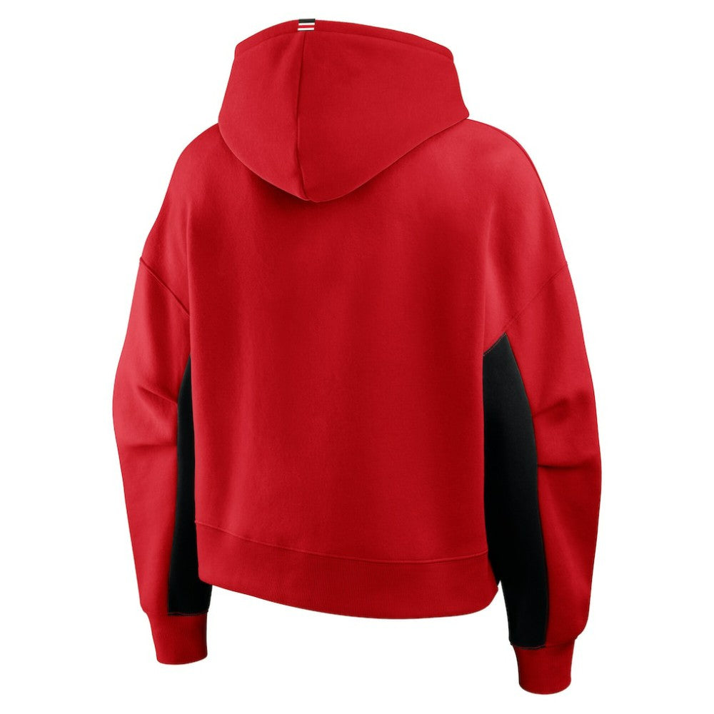 Carolina Hurricanes Fanatics Women's Back Check Boxy Hoodie - Red - NHL
