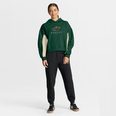 Minnesota Wild Fanatics Women's Back Check Boxy Hoodie - Green - NHL