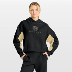 Vegas Golden Knights Fanatics Women's Back Check Boxy Hoodie - Black - NHL