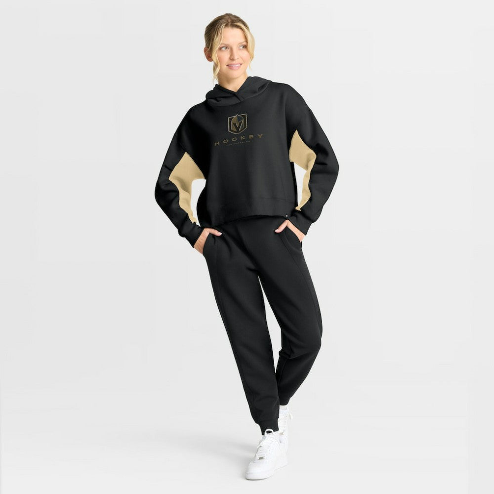 Vegas Golden Knights Fanatics Women's Back Check Boxy Hoodie - Black - NHL
