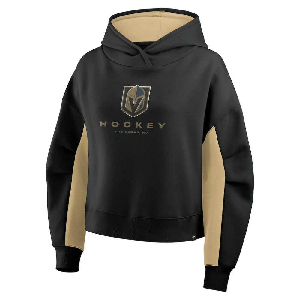 Vegas Golden Knights Fanatics Women's Back Check Boxy Hoodie - Black - NHL