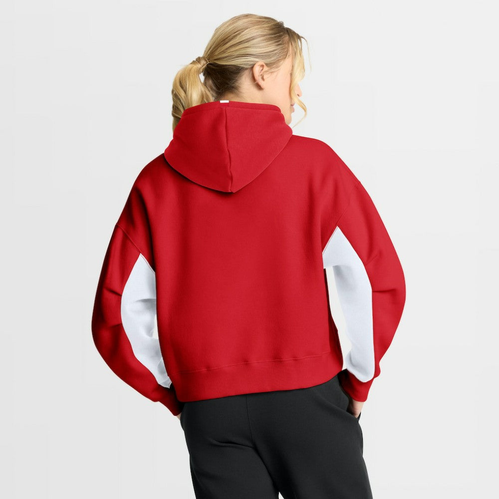 Detroit Red Wings Fanatics Women's Back Check Boxy Hoodie - Red - NHL