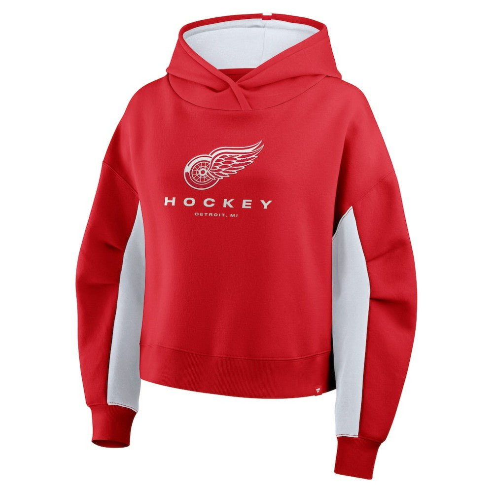 Detroit Red Wings Fanatics Women's Back Check Boxy Hoodie - Red - NHL