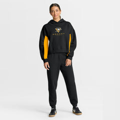 Pittsburgh Penguins Fanatics Women's Back Check Boxy Hoodie - Black - NHL