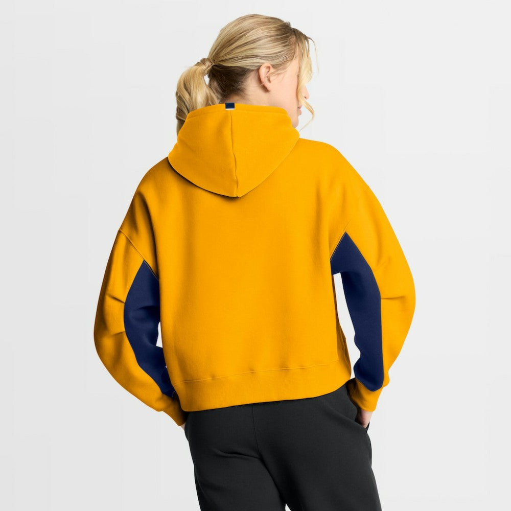 Nashville Predators Fanatics Women's Back Check Boxy Hoodie - Gold - NHL