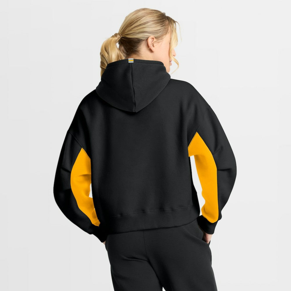 Boston Bruins Fanatics Women's Back Check Boxy Hoodie - Black - NHL