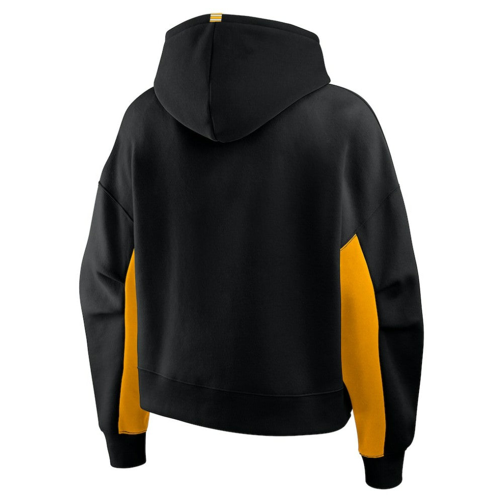 Boston Bruins Fanatics Women's Back Check Boxy Hoodie - Black - NHL
