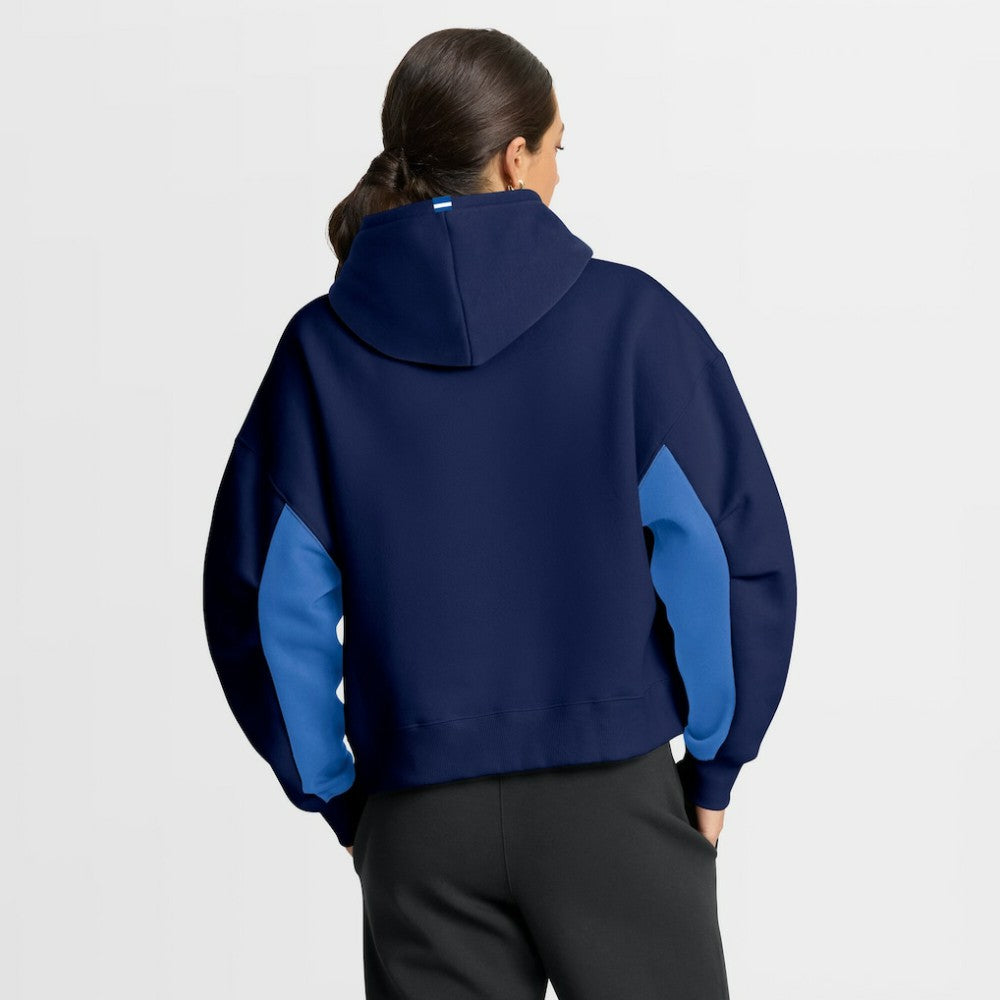 Winnipeg Jets Fanatics Women's Back Check Boxy Hoodie - Navy - NHL