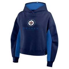 Winnipeg Jets Fanatics Women's Back Check Boxy Hoodie - Navy - NHL