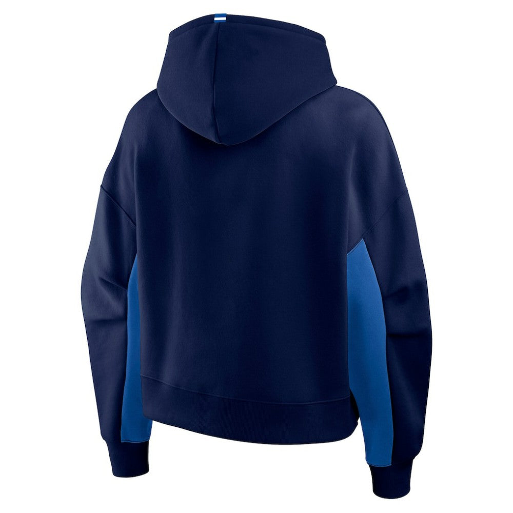 Winnipeg Jets Fanatics Women's Back Check Boxy Hoodie - Navy - NHL