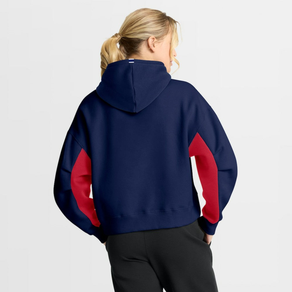 Montreal Canadiens Fanatics Women's Back Check Boxy Hoodie - Navy - NHL