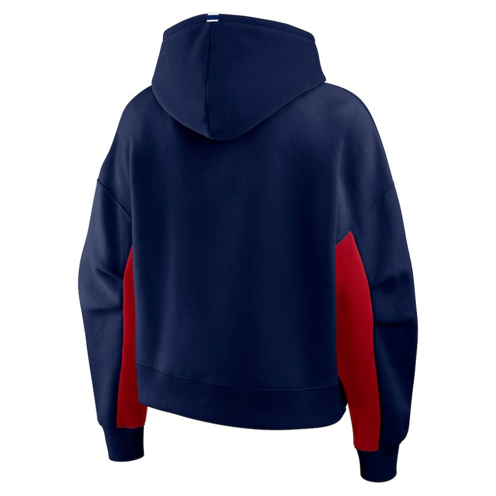 Montreal Canadiens Fanatics Women's Back Check Boxy Hoodie - Navy - NHL