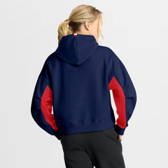 Columbus Blue Jackets Fanatics Women's Back Check Boxy Hoodie - Navy - NHL