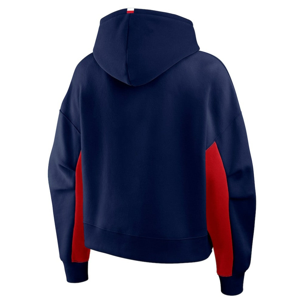 Columbus Blue Jackets Fanatics Women's Back Check Boxy Hoodie - Navy - NHL
